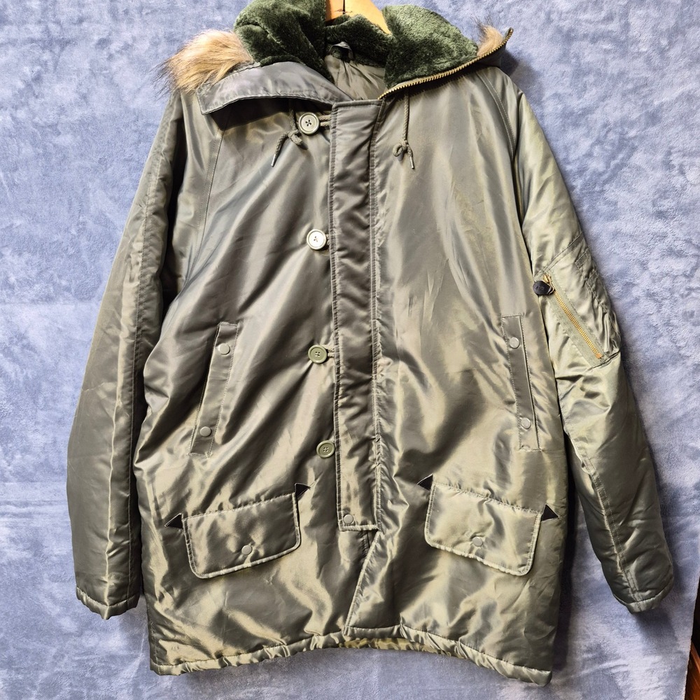 Rothco N-3B Snorkel Parka Mens Large Sage Green Extreme‎ Cold Weather Jacket